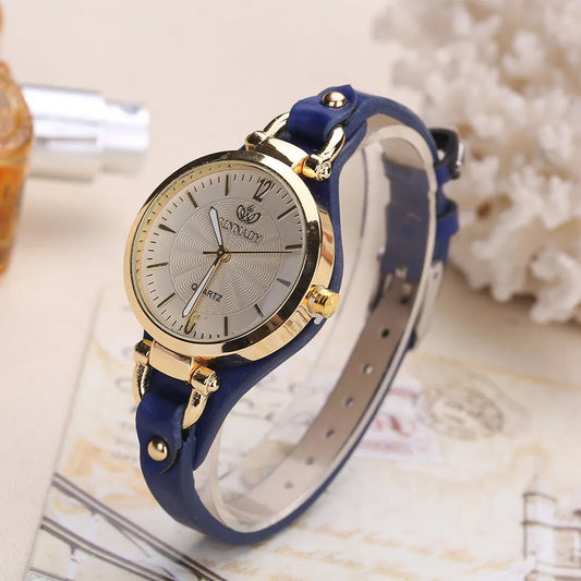 Chyleanna  Navy Rivet Wristwatch