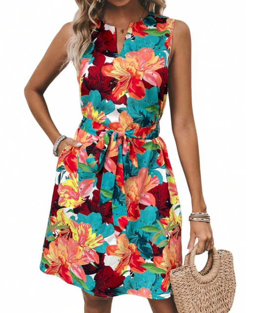 CHYLEANNA  Multicolor Flower Dress