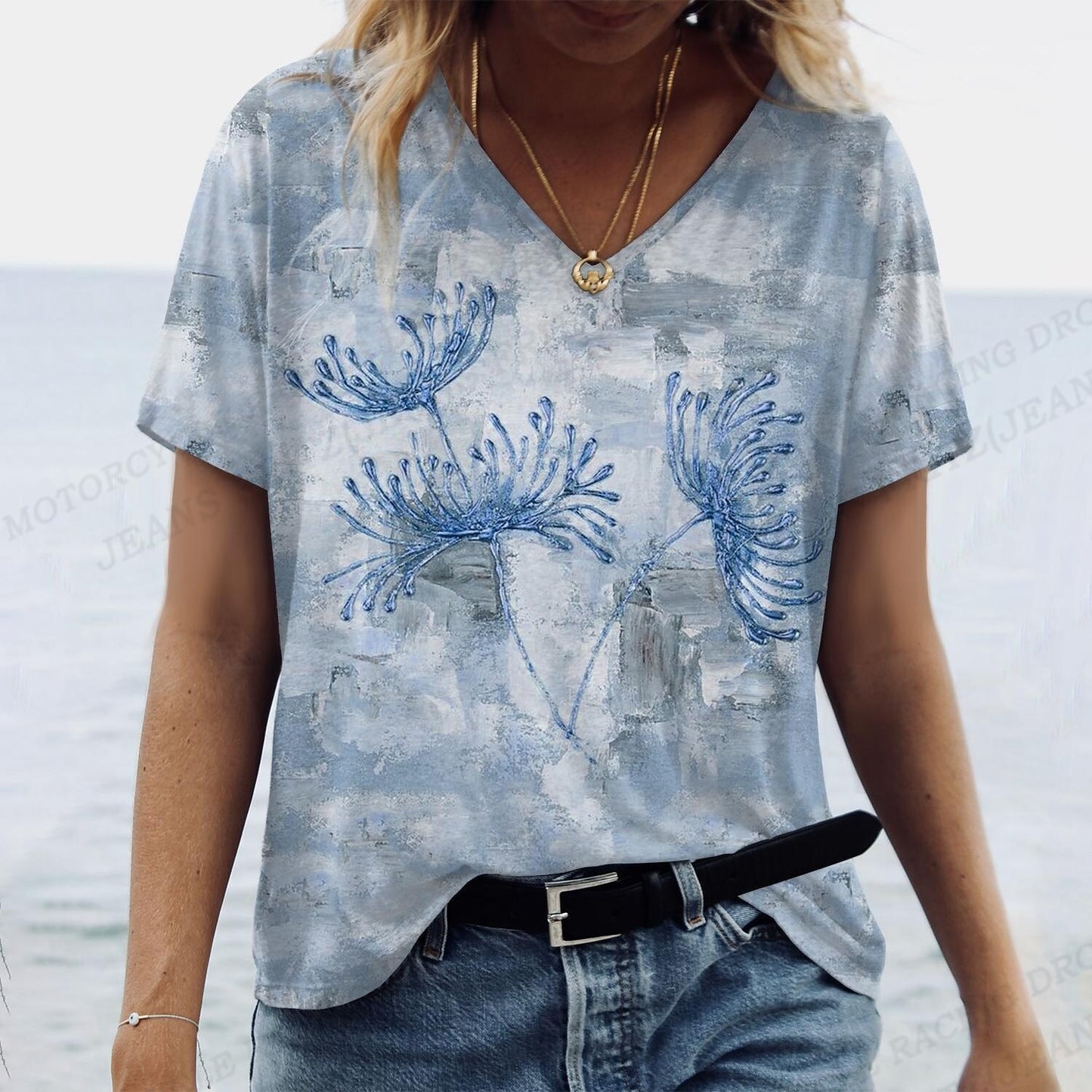 CHYLEANNA  Floral Vintage T-shirt