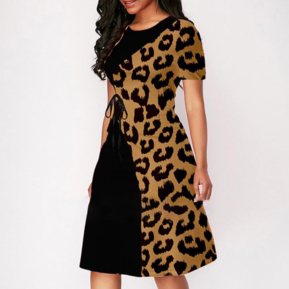 CHYLEANNA  Leopard Contrast Dress