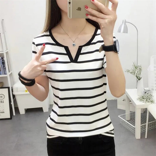 CHYLEANNA Teen Casual Stripes Tee