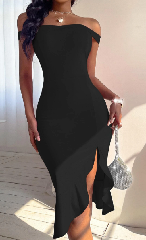 CHYLEANNA Split Thigh Dress