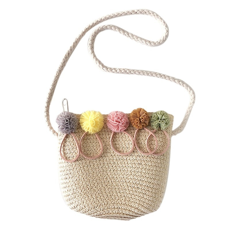 CHYLEANNA   Knitted Straw Satchel Bag