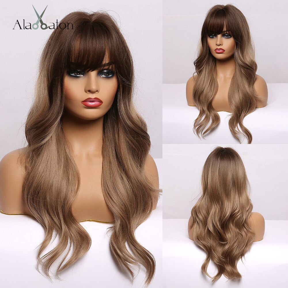 CHYLEANNA  Medium Length Water Wave Synthetic Wig