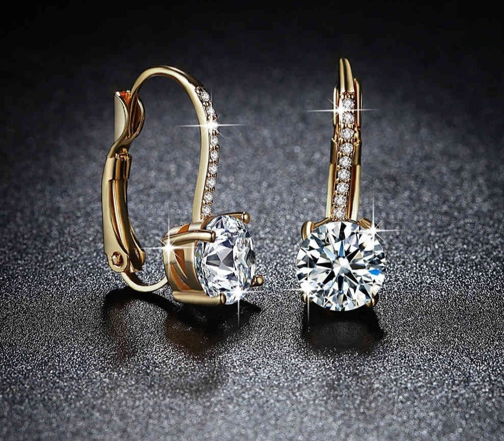 CHYLEANNA  925 Sterling Silver Rhinestone Earrings