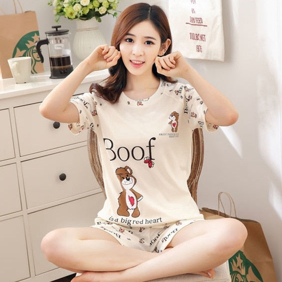 CHYLEANNA  Cartoon Pajamas Set