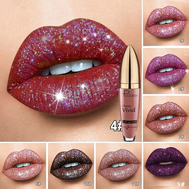 CHYLEANNA  Matte To Shiny Glitter Diamond Liquid Lipstick