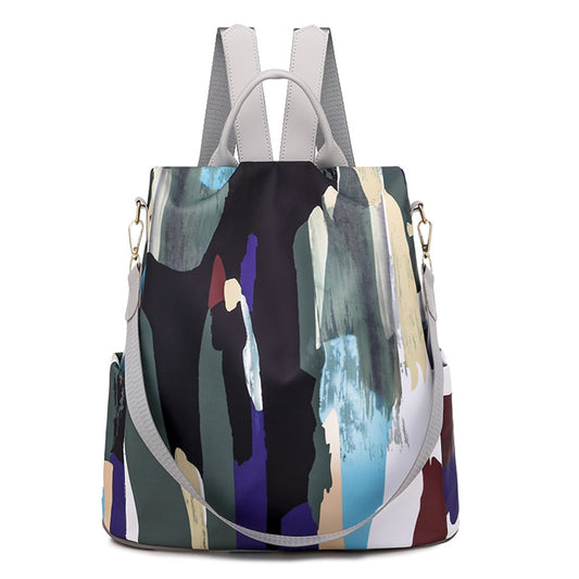 CHYLEANNA  Anti-Theft Panelled Painted Bag