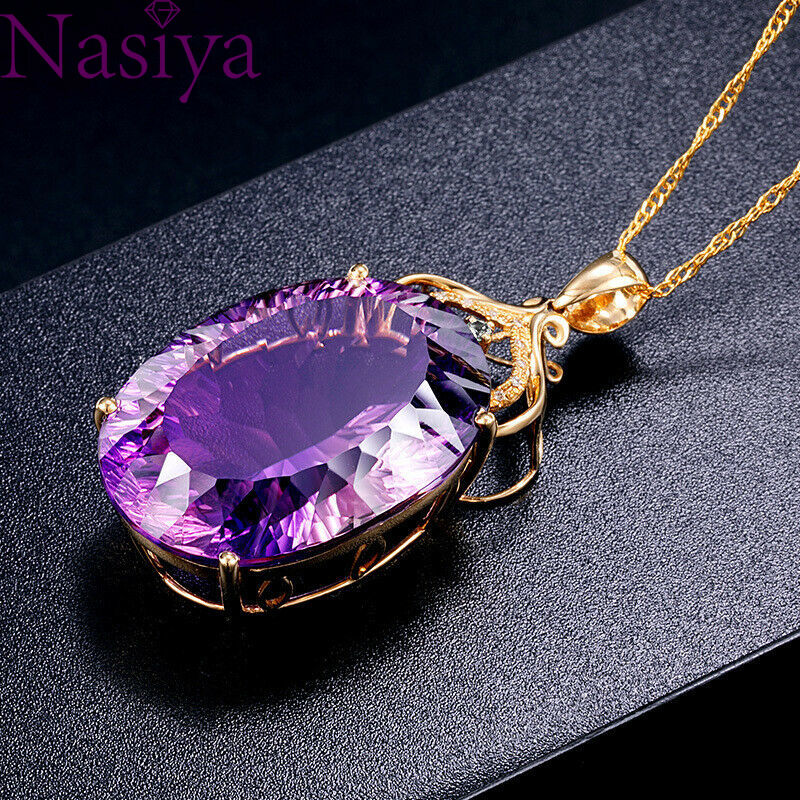 CHYLEIGH  18k Gold Plated Crystal Pendant Necklace