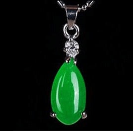 CHYLEANNA  Jade Pendant 925 Sterling Silver Necklace