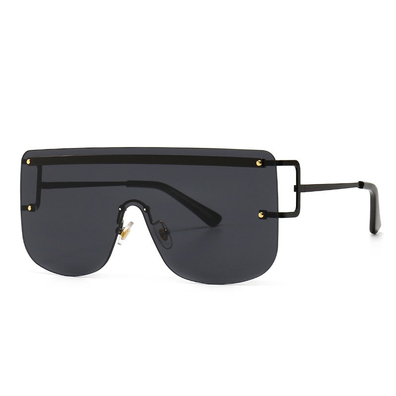 CHYLEANNA  Flat Oversized Rimless Gradient Sunglasses