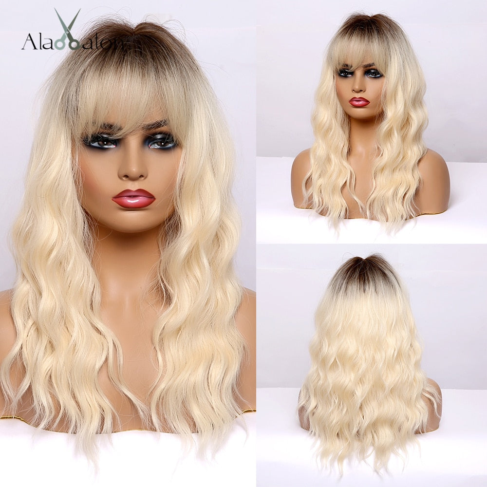 CHYLEANNA  Medium Length Water Wave Synthetic Wig