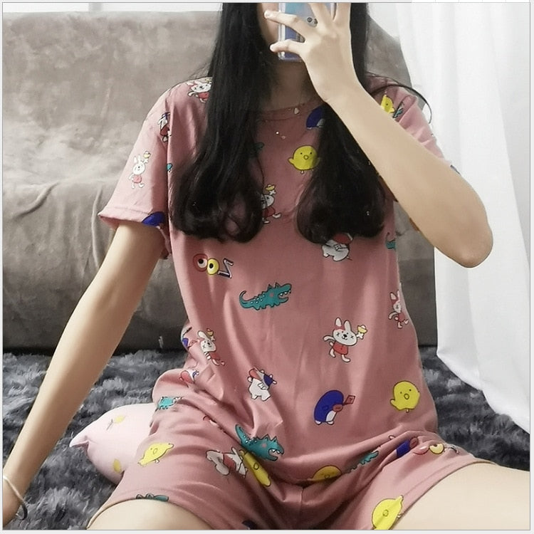 CHYLEANNA  Cartoon Pajamas Set