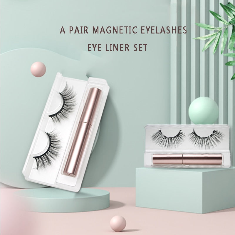 CHYLEANNA  Natural Magnetic Eyelashes With Applicator