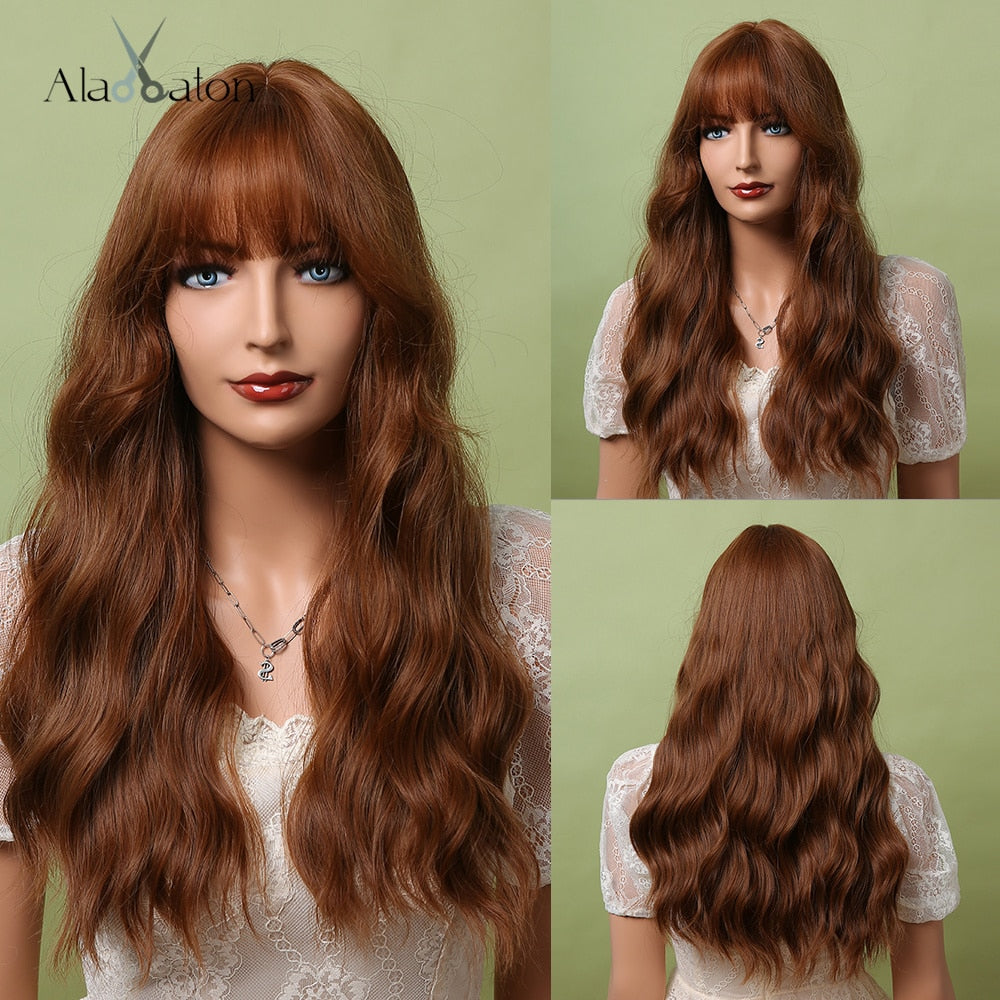 CHYLEANNA  Medium Length Water Wave Synthetic Wig