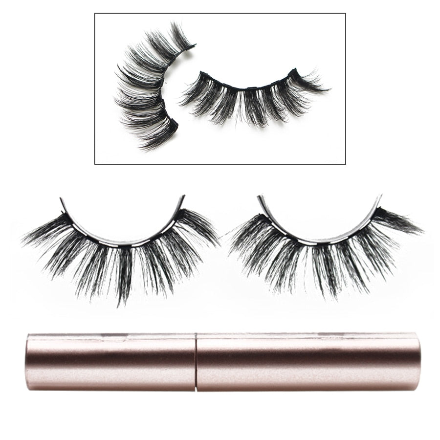 CHYLEANNA  Natural Magnetic Eyelashes With Applicator