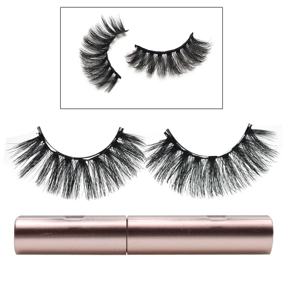 CHYLEANNA  Natural Magnetic Eyelashes With Applicator