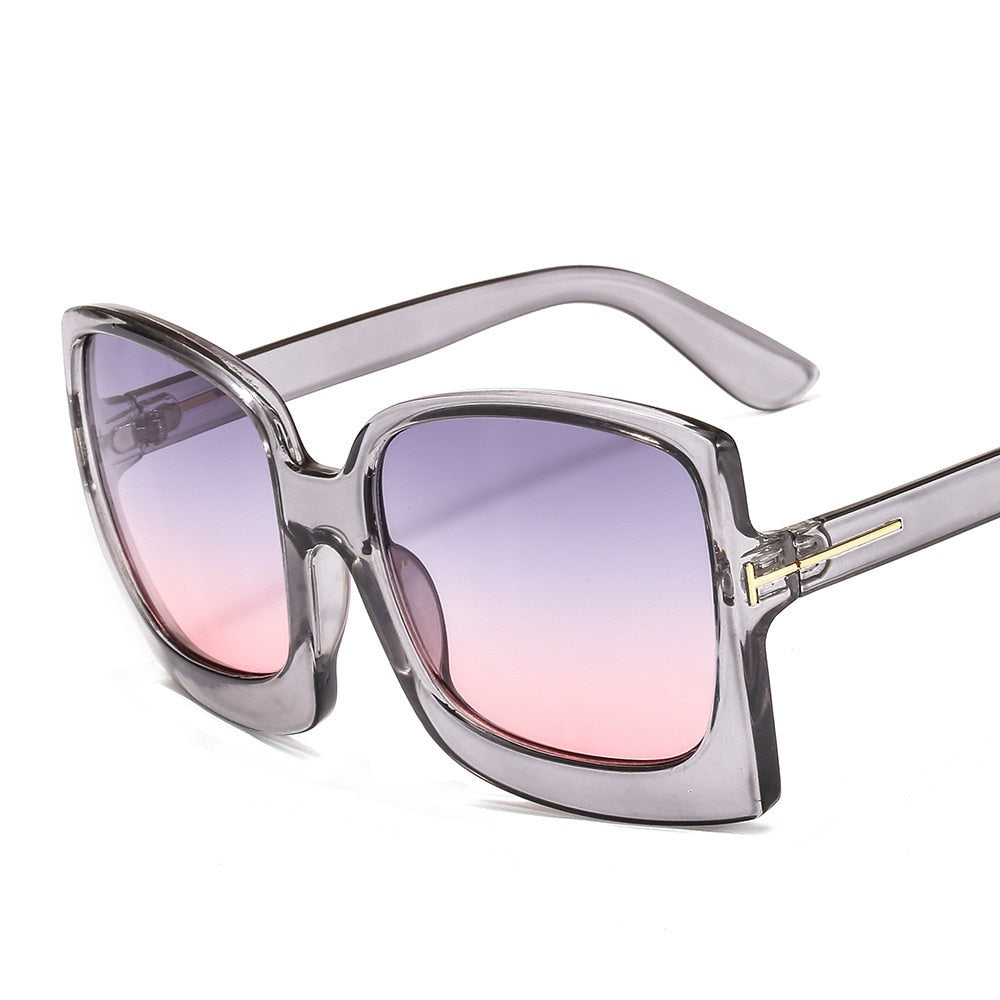 CHYLEANNA  Oversized Vintage Square Sunglasses