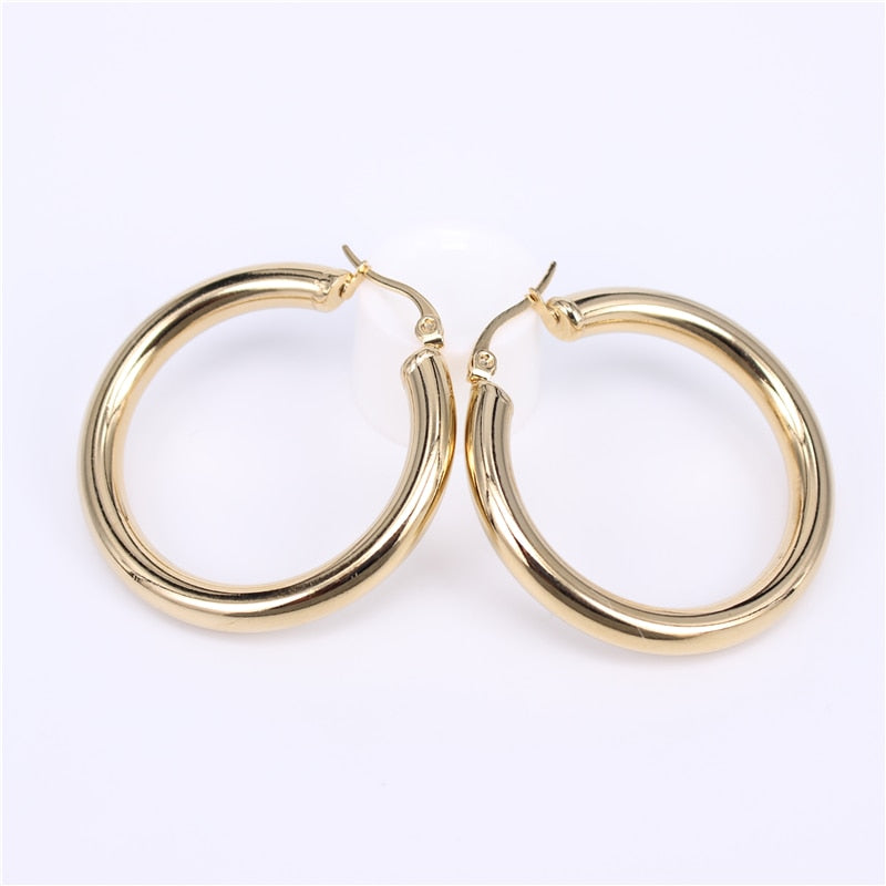 CHYLEANNA  Creole Hoop Earrings