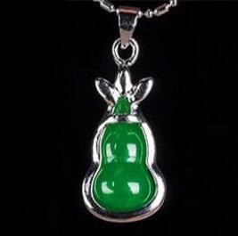 CHYLEANNA  Jade Pendant 925 Sterling Silver Necklace