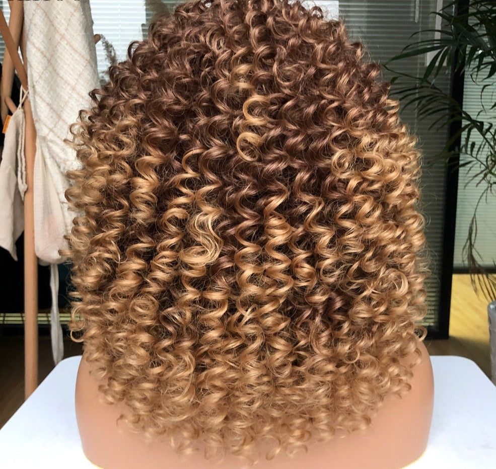 CHYLEANNA  Curly Wig With Bangs