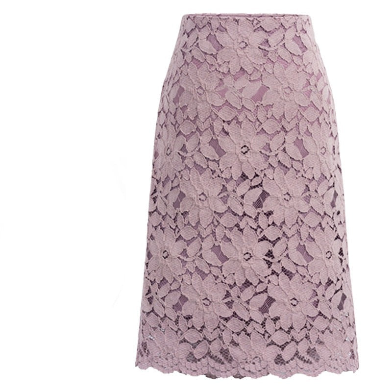 CHYLEANNA  Lace Velvet Skirt