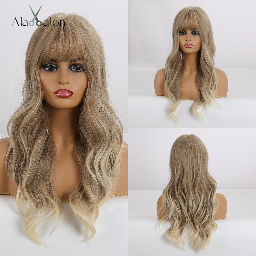 CHYLEANNA  Medium Length Water Wave Synthetic Wig