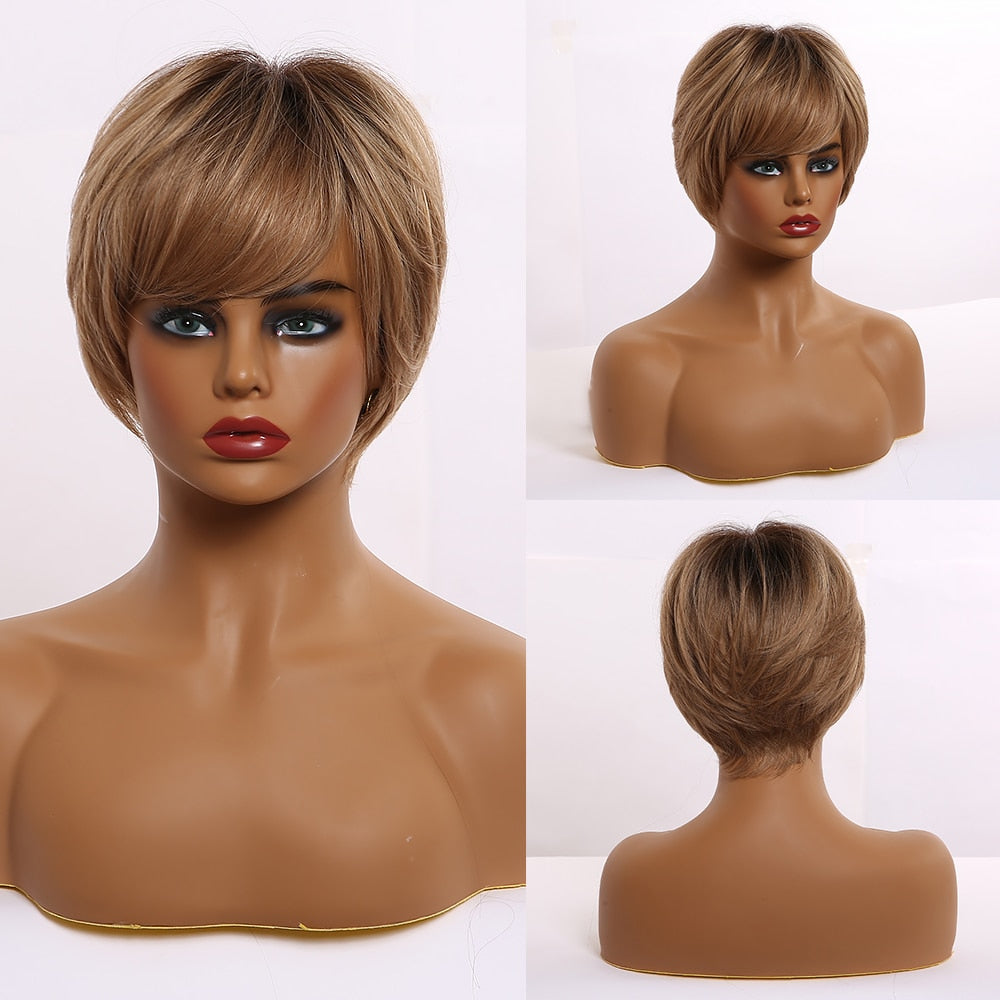 CHYLEANNA  Straight Bob Wigs with Bangs