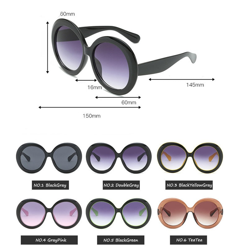 CHYLEANNA  Oval Oversized Sunglasses