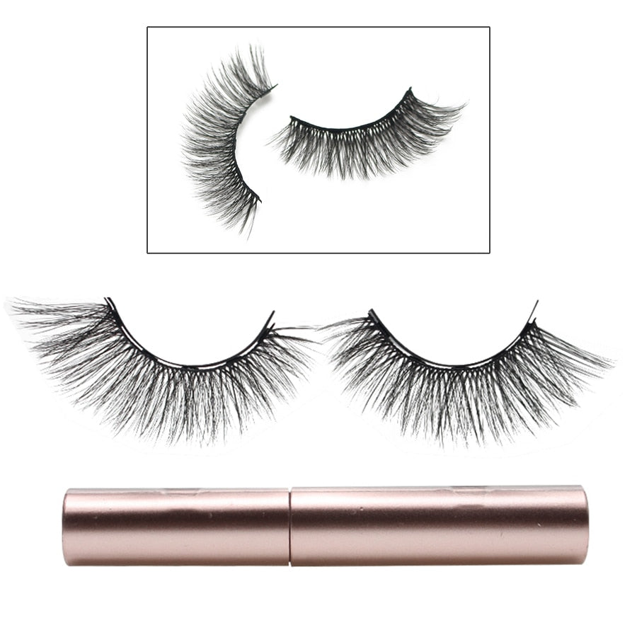 CHYLEANNA  Natural Magnetic Eyelashes With Applicator