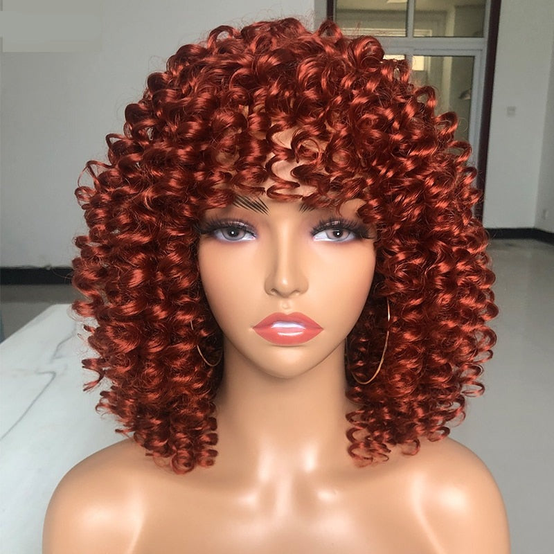 CHYLEANNA  Curly Wig With Bangs