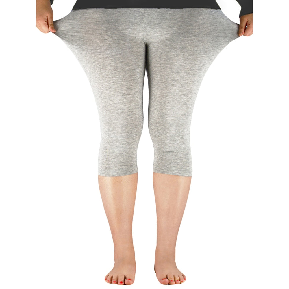 CHYLEIGH  Plus Size Cotton Elastic Stretch Pants