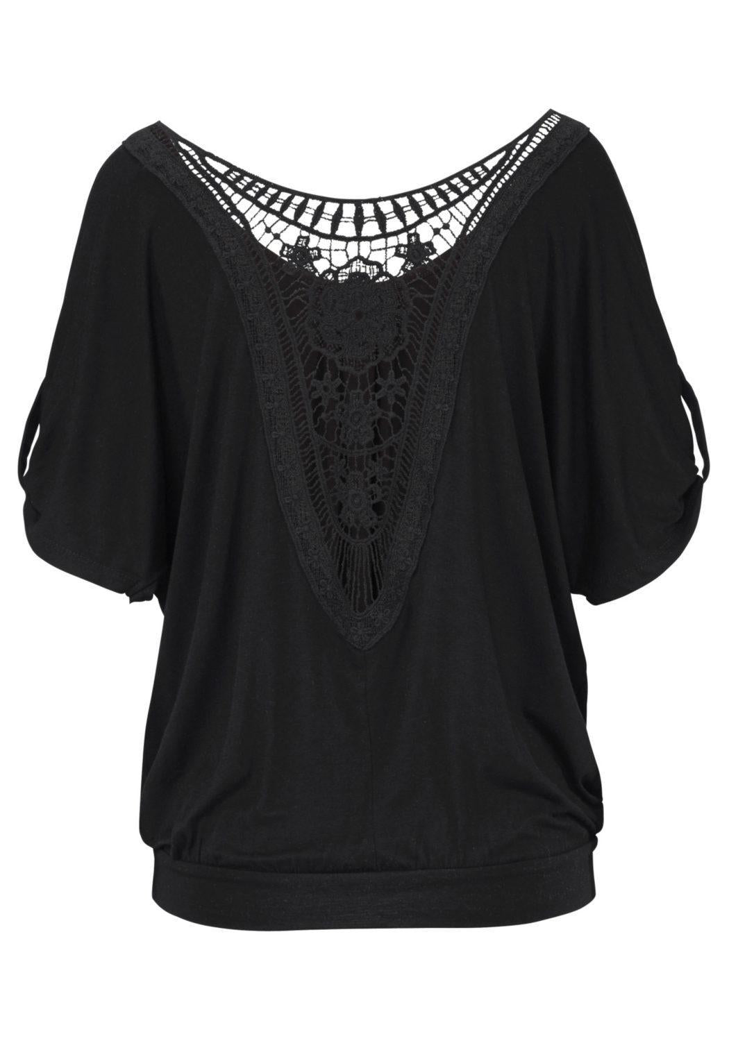 CHYLEANNA  V-Back Lace T-Shirt