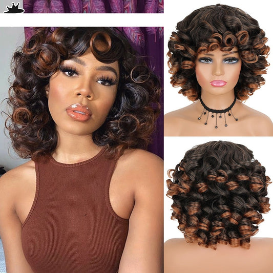 CHYLEANNA  Wavy Wigs With Bangs