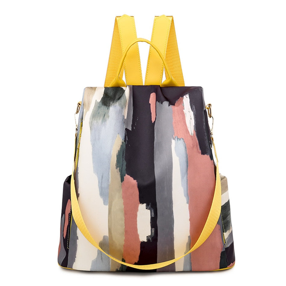 CHYLEANNA  Anti-Theft Panelled Painted Bag