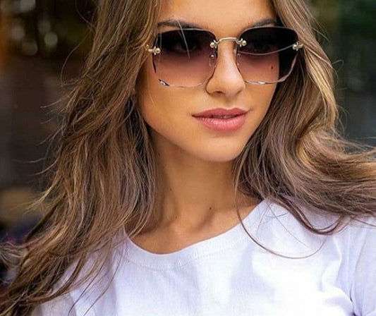 CHYLEANNA  Rimless Retro Sunglasses