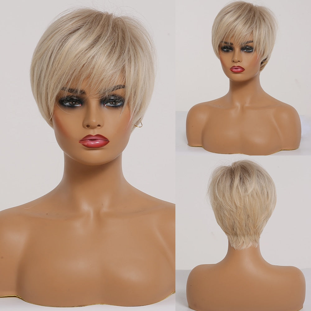 CHYLEANNA  Straight Bob Wigs with Bangs