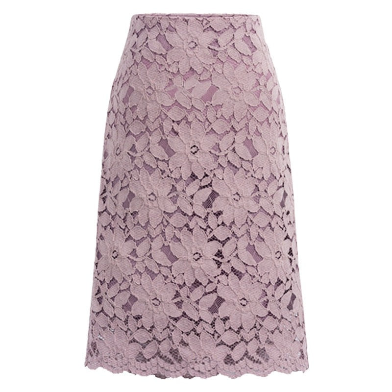 CHYLEANNA  Lace Velvet Skirt