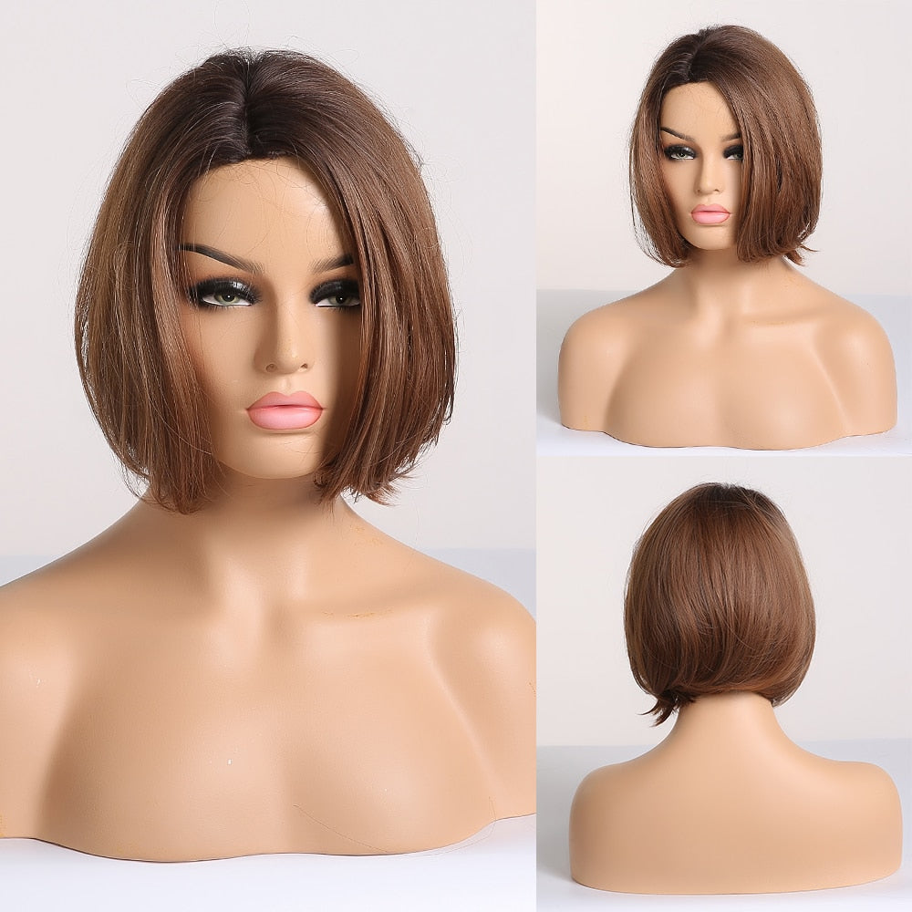 CHYLEANNA  Straight Bob Wigs with Bangs