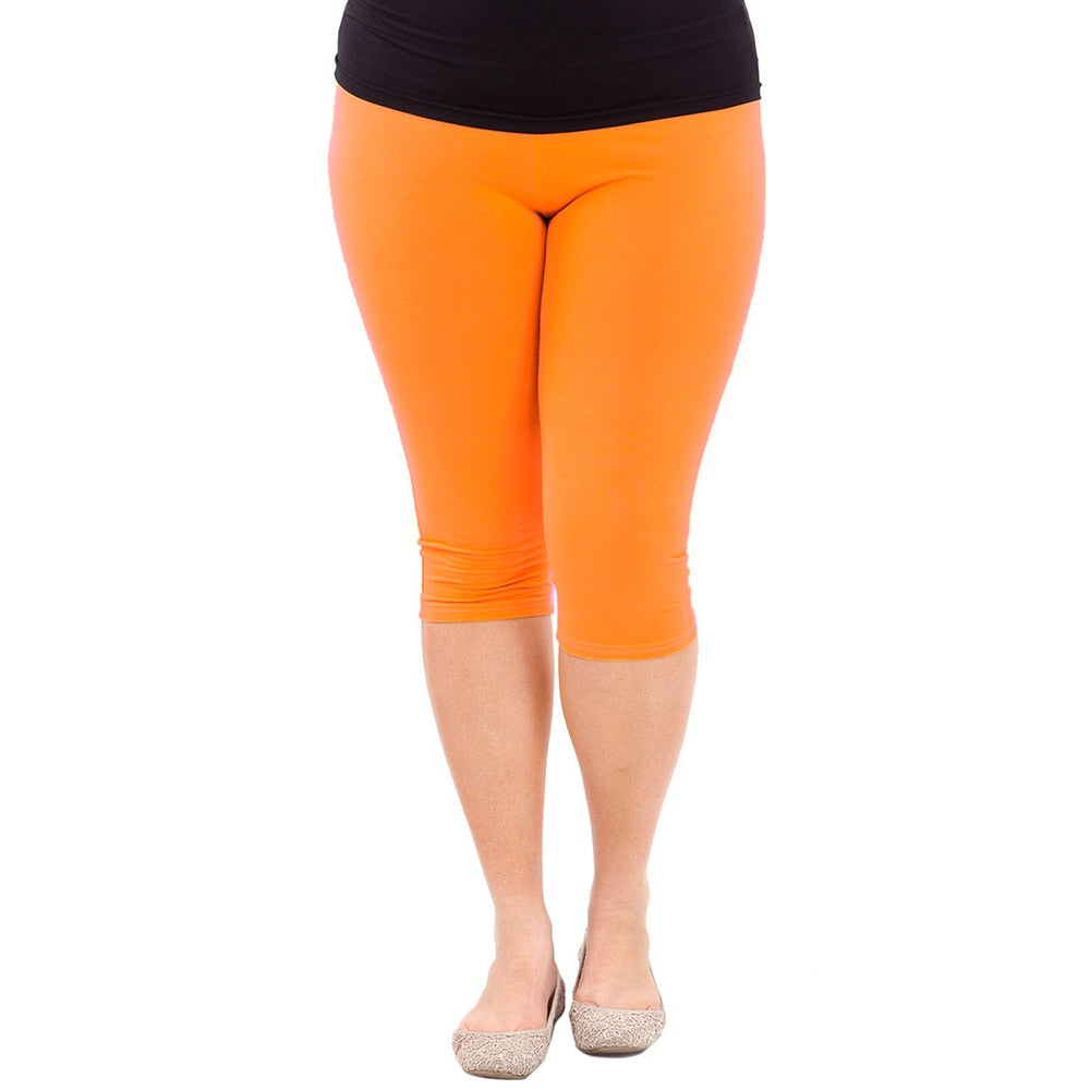 CHYLEIGH  Plus Size Cotton Elastic Stretch Pants