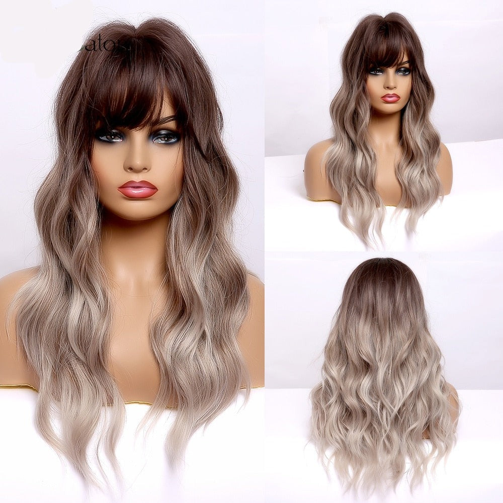 CHYLEANNA  Medium Length Water Wave Synthetic Wig