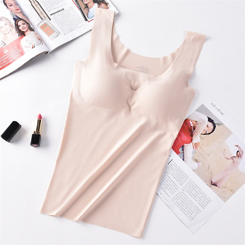 CHYLEANNA  Wireless Push-Up Seamless Top Tee