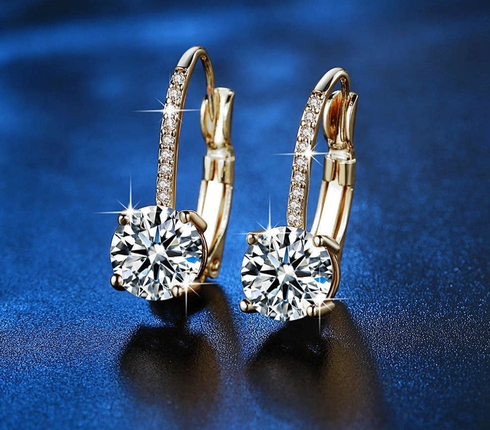 CHYLEANNA  925 Sterling Silver Rhinestone Earrings