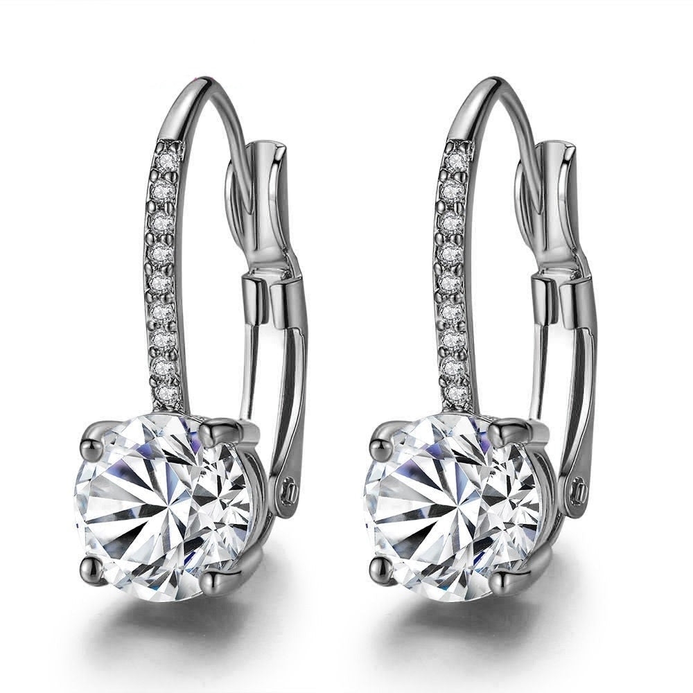 CHYLEANNA  925 Sterling Silver Rhinestone Earrings