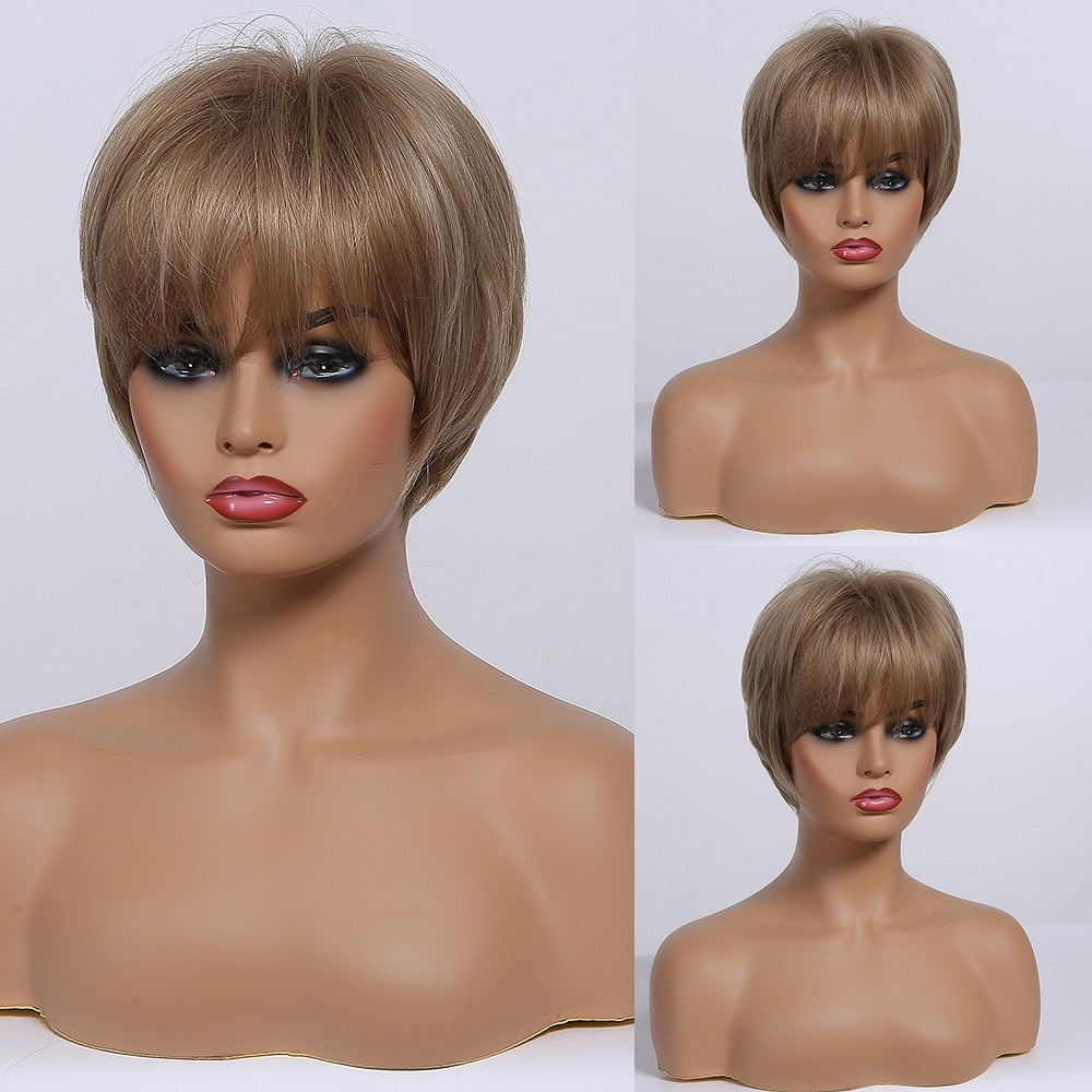 CHYLEANNA  Straight Bob Wigs with Bangs