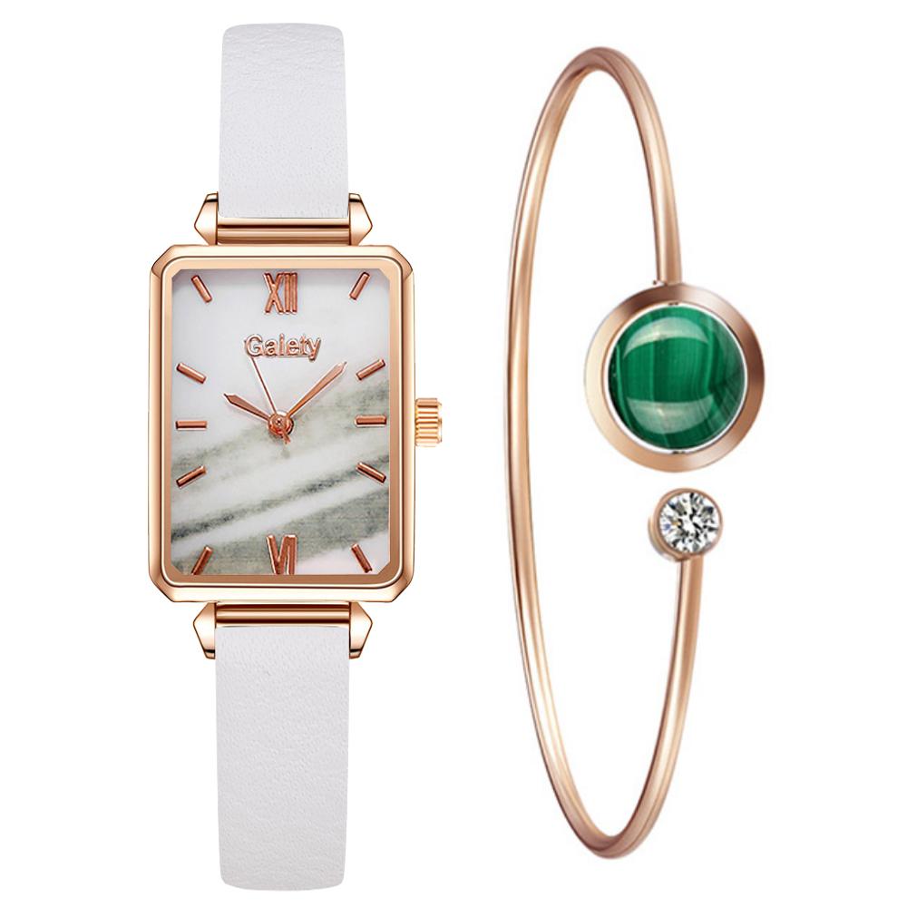 CHYLEANNA  Fashion Square Bracelet Set Watch