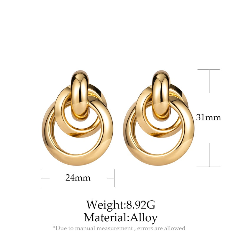 CHYLEANNA  Gold Plating Unusual Earrings