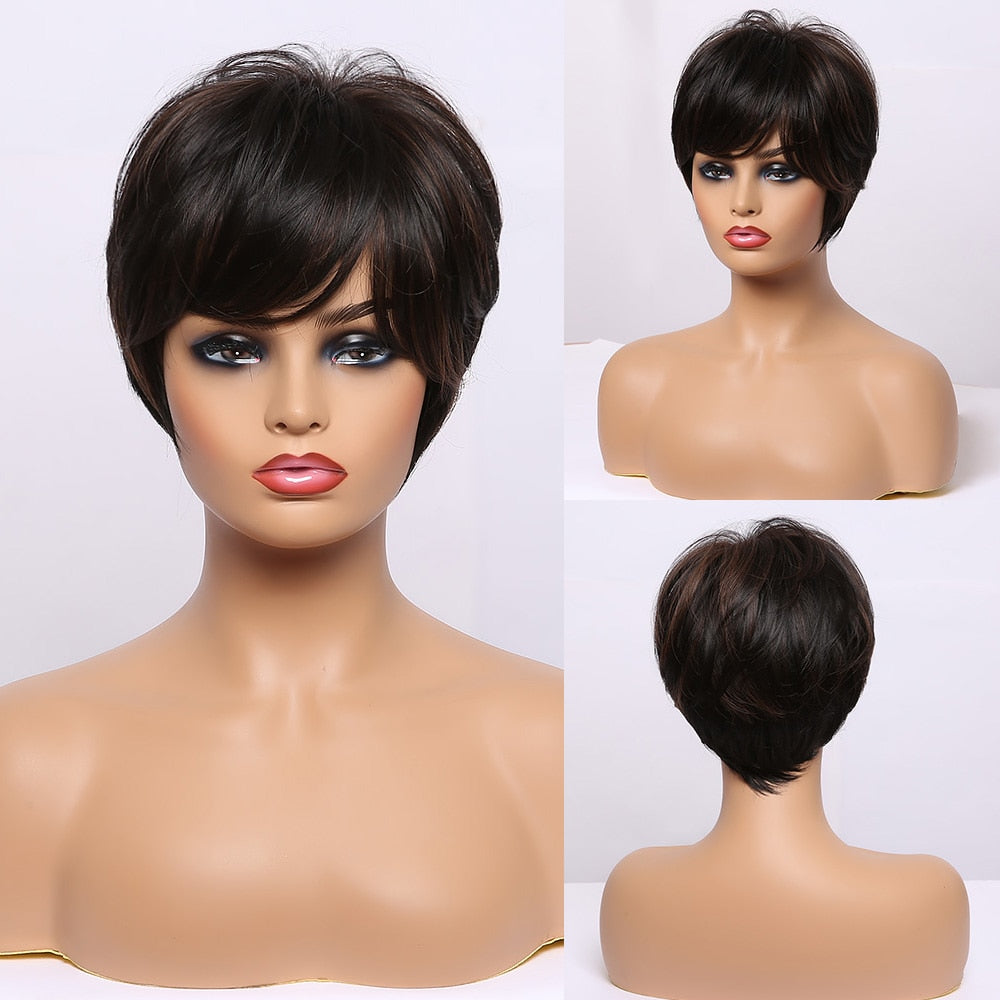 CHYLEANNA  Straight Bob Wigs with Bangs