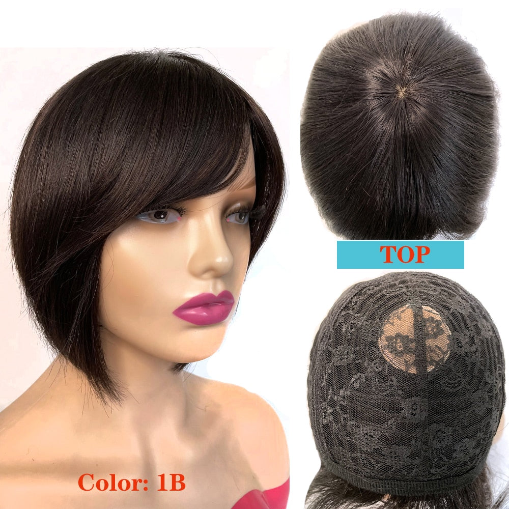 CHYLEANNA  Pixie Cut Brazilian Human Hair Wigs