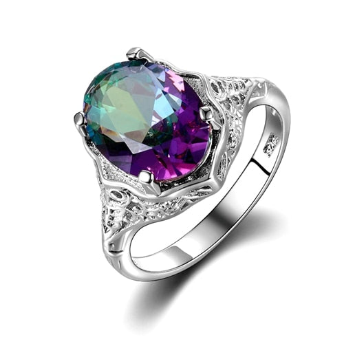 CHYLEANNA  Mystic Topaz Silver Ring